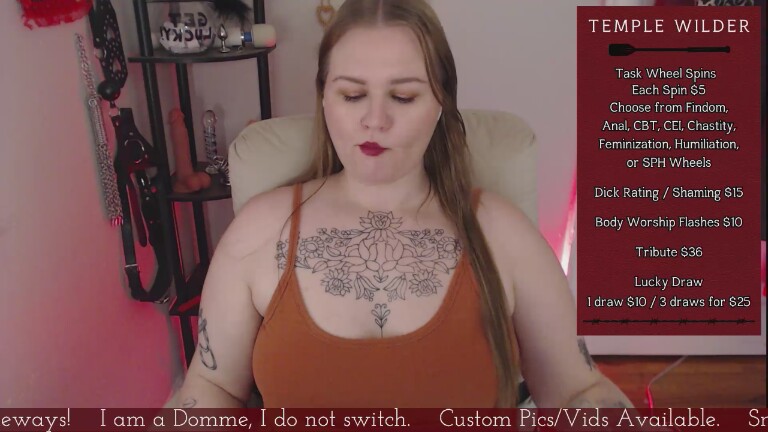 MistressMaisieWilder's Streamate show and profile